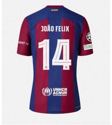Barcelona Joao Felix #14 Hjemmebanetrøje 2023-24 Kort ærmer